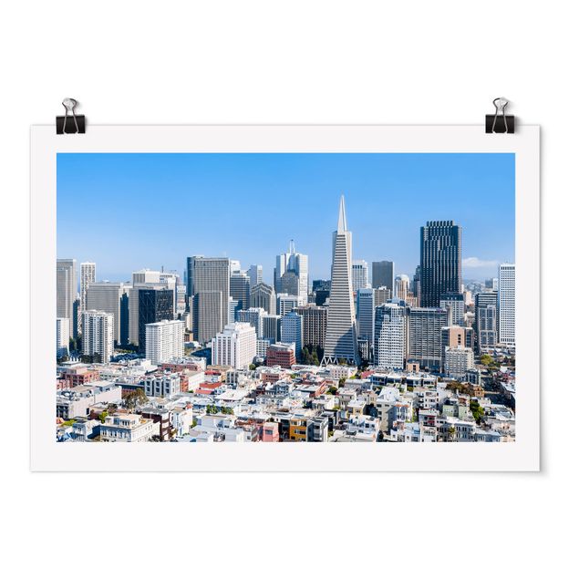 Wanddeko Flur San Francisco Skyline