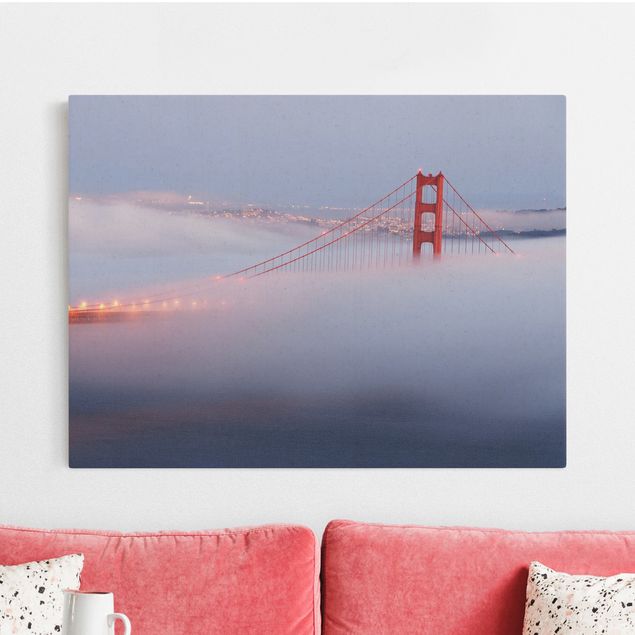 Wanddeko blau San Franciscos Golden Gate Bridge