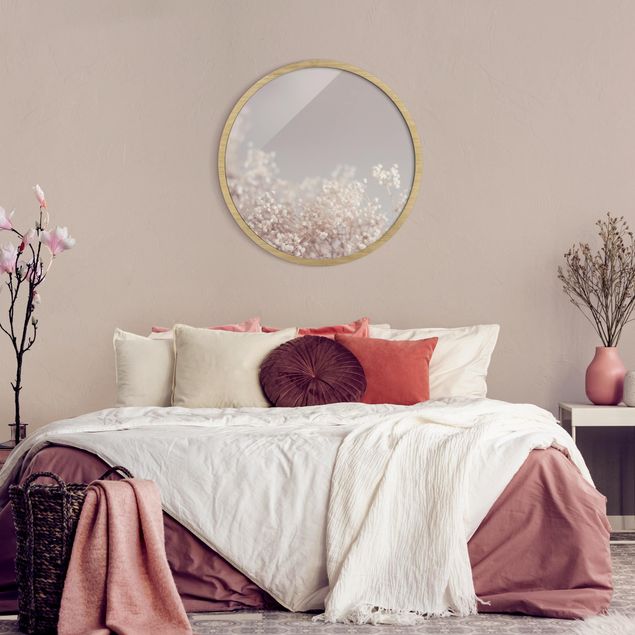 Wanddeko Schlafzimmer Sanfter Blütentraum