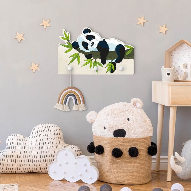 Wanddeko Babyzimmer Schlafender Panda