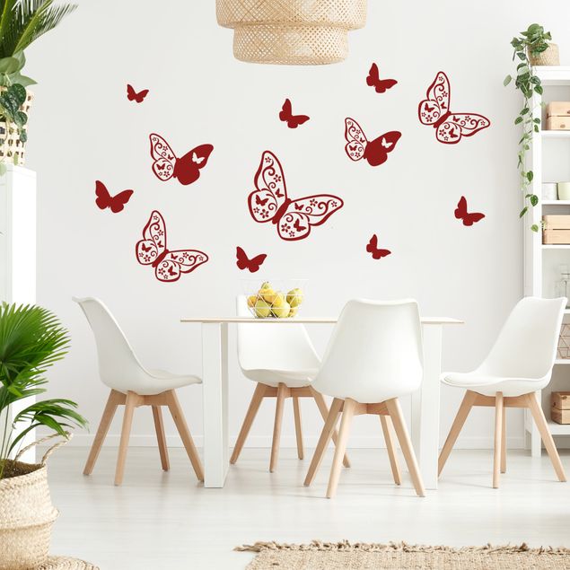 Wanddeko Büro Schmetterling Deko
