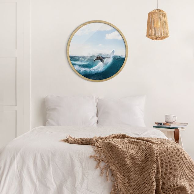 Wanddeko Schlafzimmer Schnapp dir die Welle