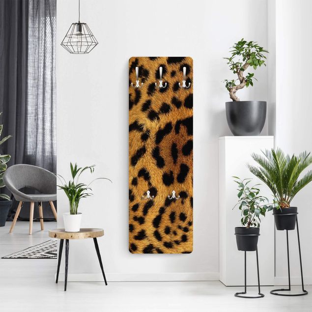 Wanddeko Büro Servalkatzenfell