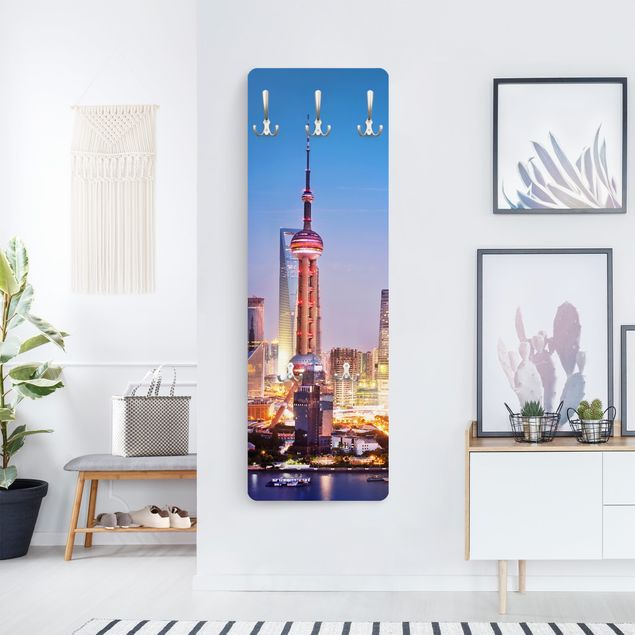 Wanddeko Büro Shanghai Skyline
