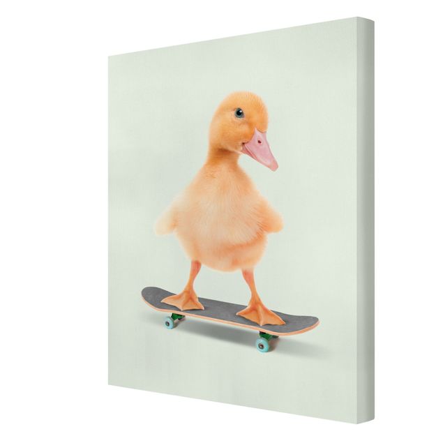 Wanddeko über Sofa Skate Ente