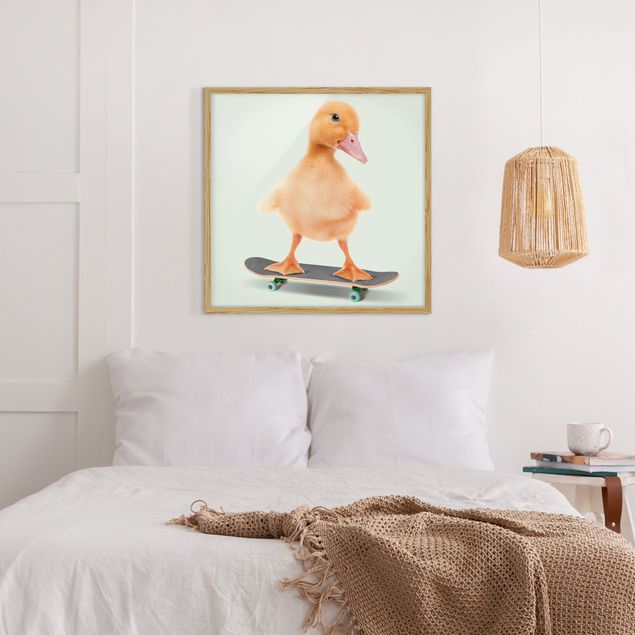 Wanddeko Schlafzimmer Skate Ente