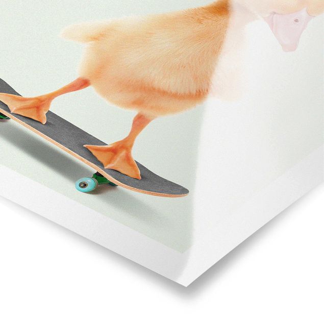 Wanddeko Praxis Skate Ente