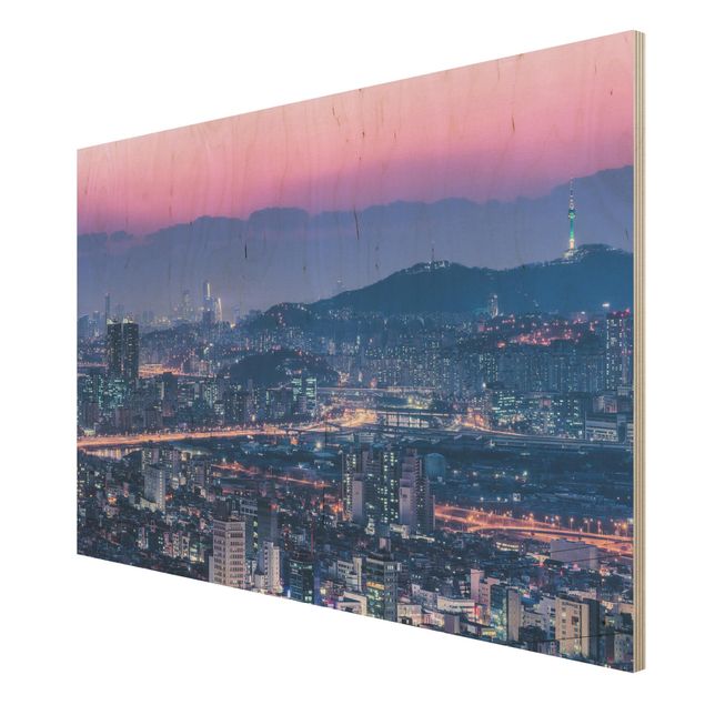Wanddeko Flur Skyline von Seoul