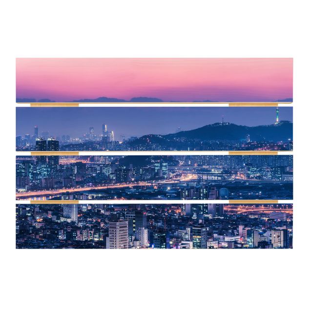Wanddeko Esszimmer Skyline von Seoul