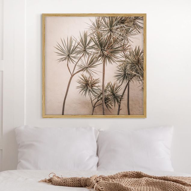 Wanddeko Wohnzimmer Sonnengeküsste Palmen