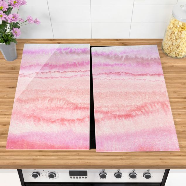Küche Dekoration Spiel der Farben in Pink