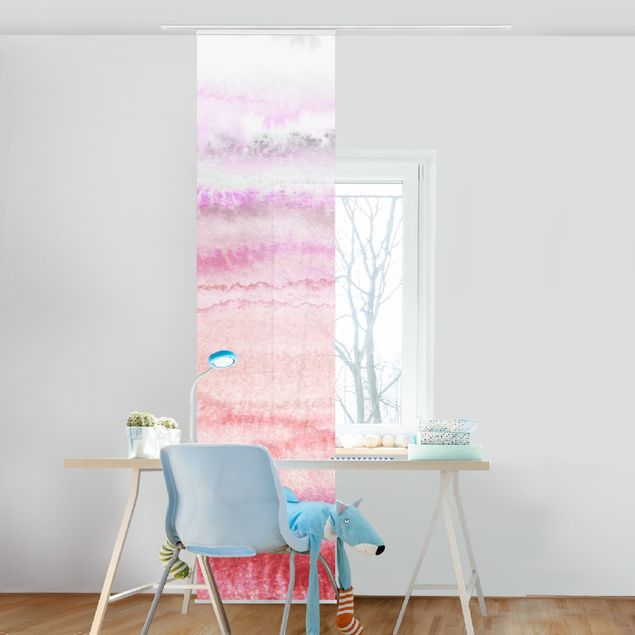 Wanddeko Wohnzimmer Spiel der Farben in Pink