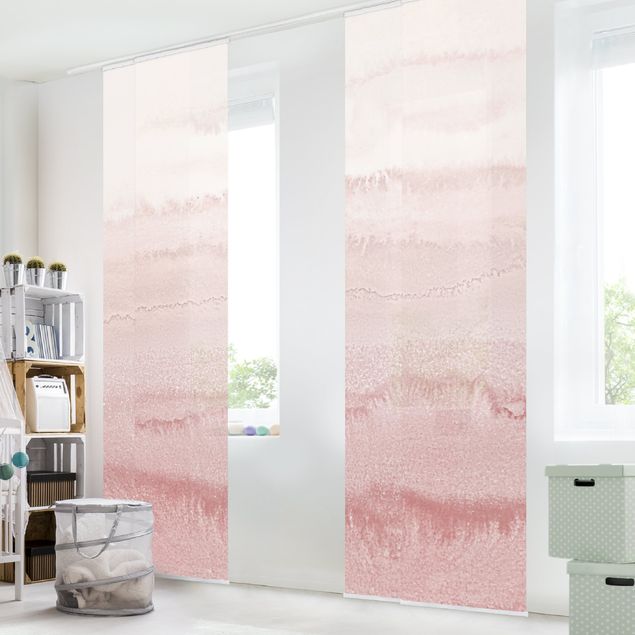 Wanddeko Wohnzimmer Spiel der Farben in Rosa