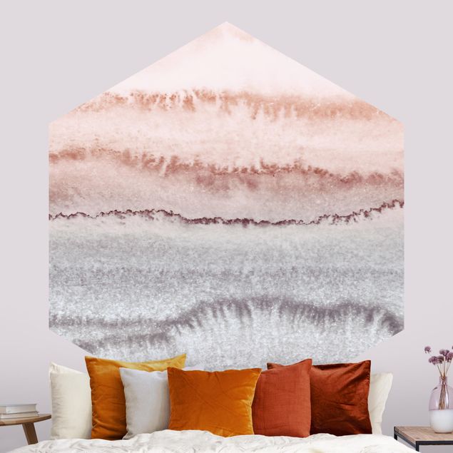 Wanddeko Schlafzimmer Spiel der Farben Meeresrauschen im Nebel