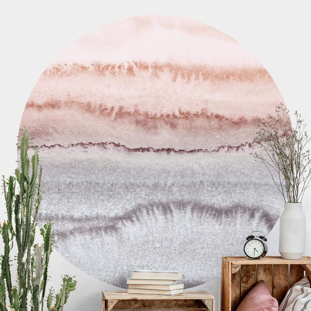 Wanddeko Wohnzimmer Spiel der Farben Meeresrauschen im Nebel