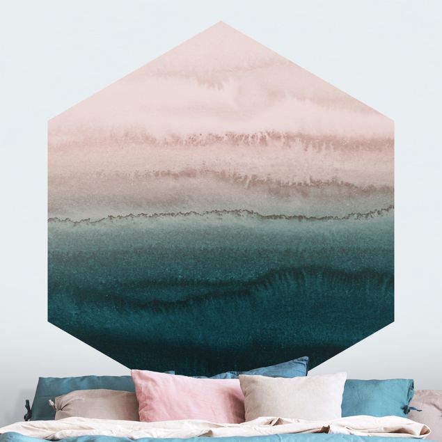 Wanddeko Schlafzimmer Spiel der Farben Meeresrauschen