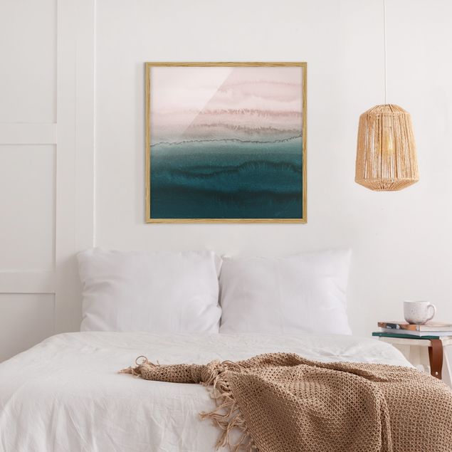 Wanddeko Schlafzimmer Spiel der Farben Meeresrauschen