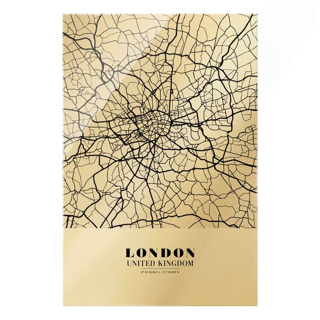 Wanddeko Büro Stadtplan London - Klassik