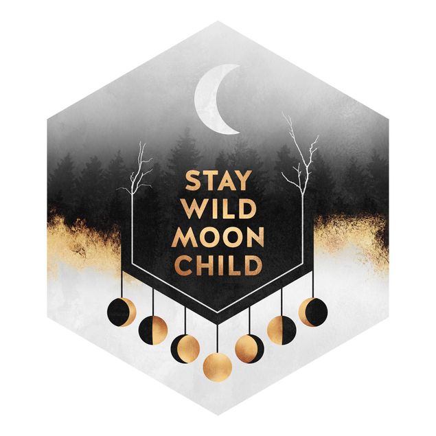 Wanddeko Jugendzimmer Stay Wild Moon Child