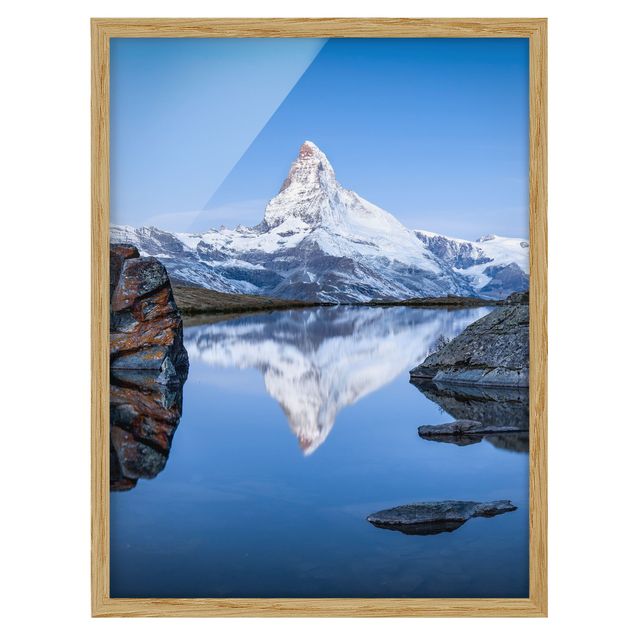 Wanddeko Flur Stellisee vor dem Matterhorn
