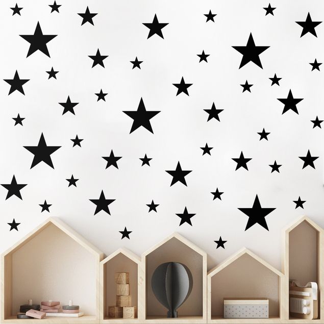 Wanddeko Schlafzimmer Sternenzelt Set