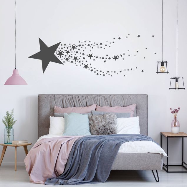 Wanddeko Büro Sternschnuppe mit Sternen