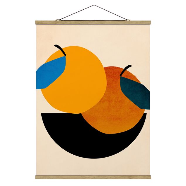 Wanddeko orange Stillleben - Zwei Äpfel