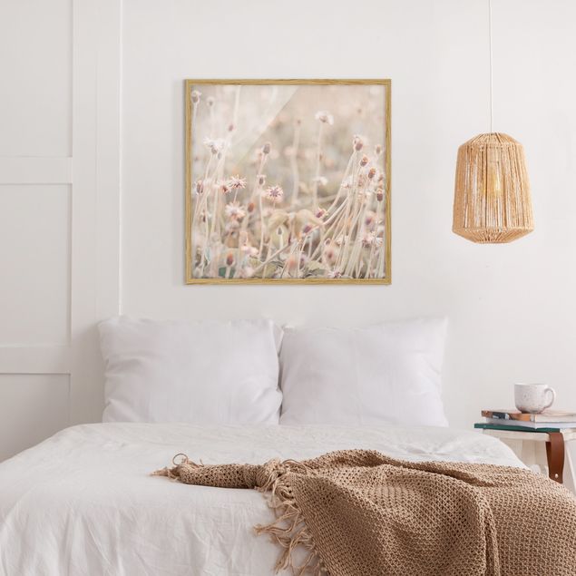 Wanddeko Schlafzimmer Strahlende Blumenwiese