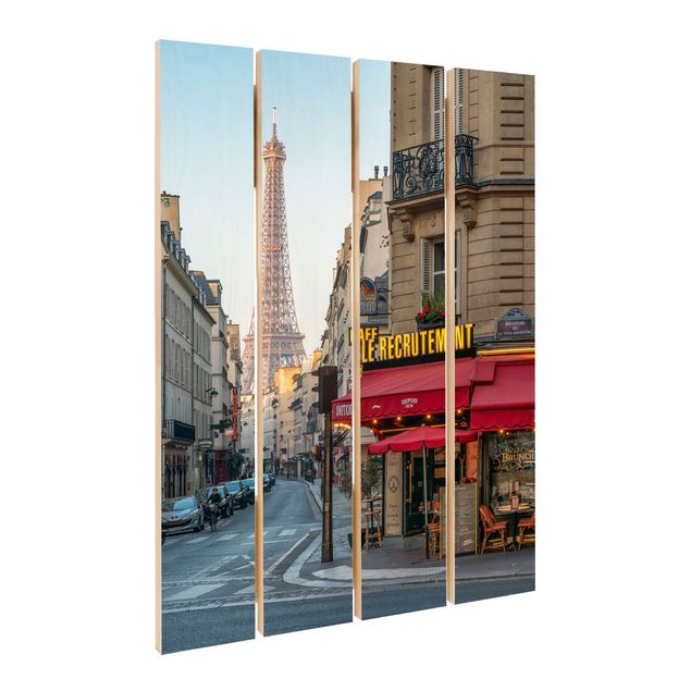 Wanddeko Esszimmer Straße von Paris