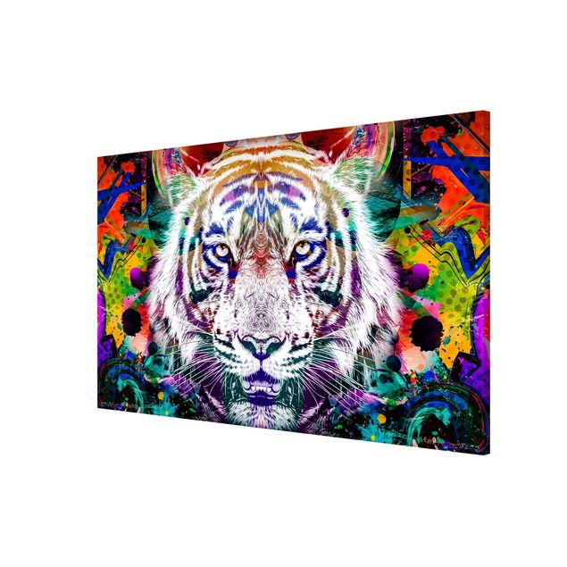 Wanddeko Jugendzimmer Street Art Tiger