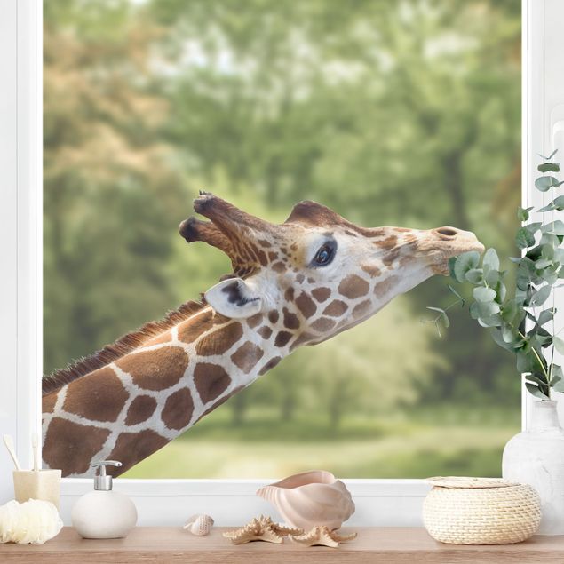 Deko Kinderzimmer suchende Giraffe