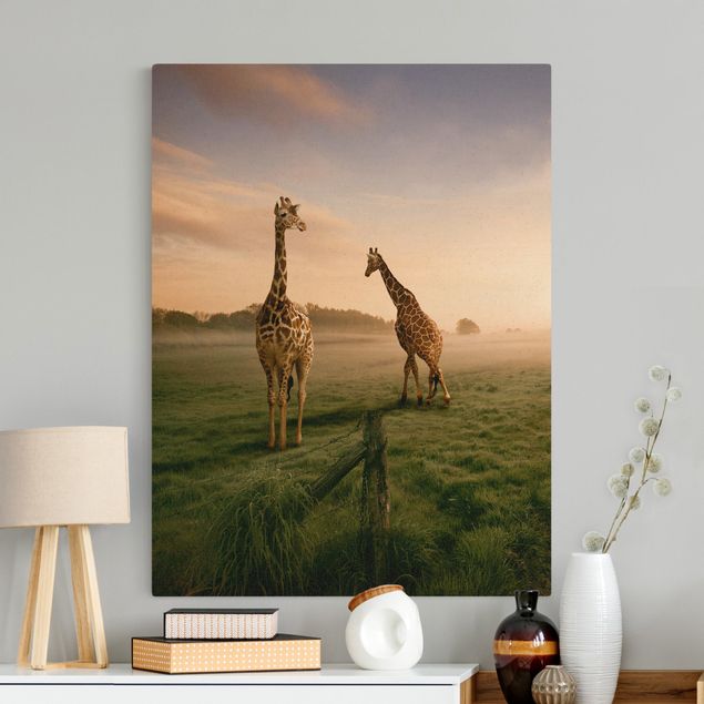 Wanddeko Küche Surreal Giraffes