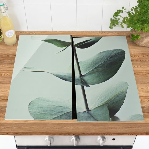 Wanddeko Küche Symmetrischer Eukalyptuszweig