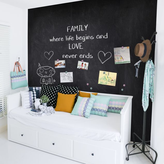 Wanddeko Mädchenzimmer Blackboard selbstklebend
