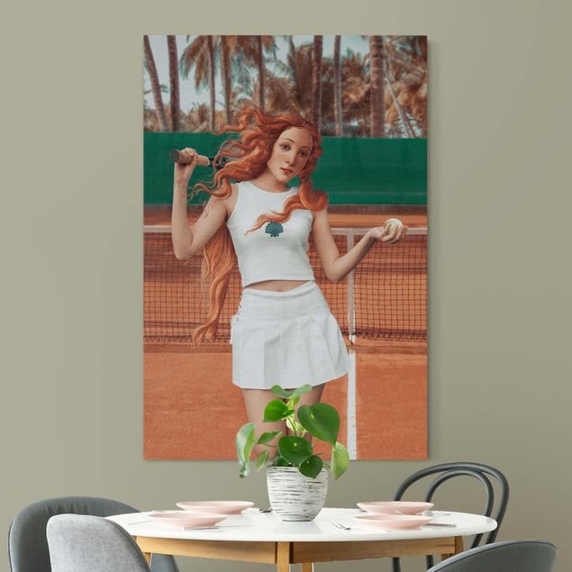 Wanddeko Schlafzimmer Tennis Venus