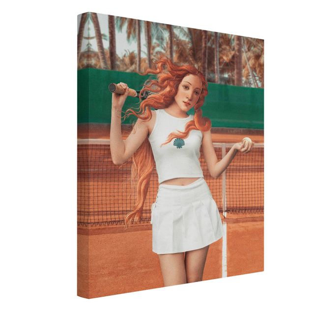 Wanddeko Büro Tennis Venus