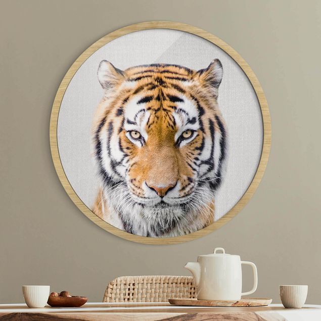 Wanddeko Wohnzimmer Tiger Tiago