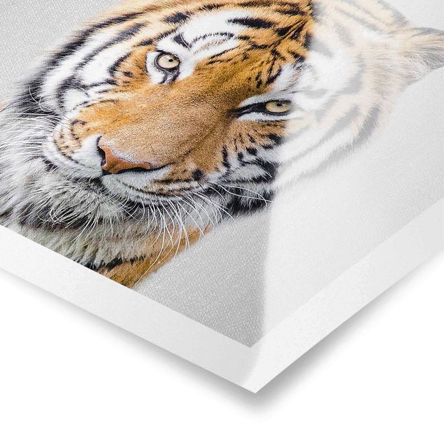 Wanddeko über Bett Tiger Tiago