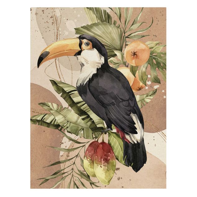 Leinwandbild Vögel Tropische Vögel - Tukan