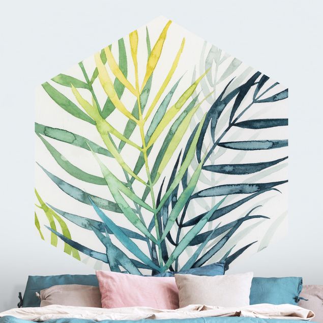 Wanddeko Botanik Tropisches Blattwerk - Palme