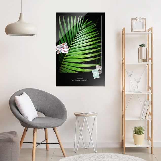 Wanddeko Schlafzimmer Tropisches Palmblatt