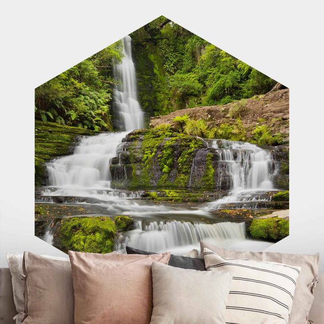Wanddeko Schlafzimmer Upper McLean Falls in Neuseeland