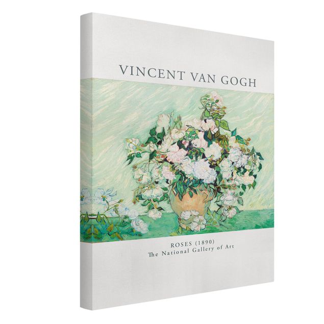 Wanddeko grün Van Gogh - Rosen