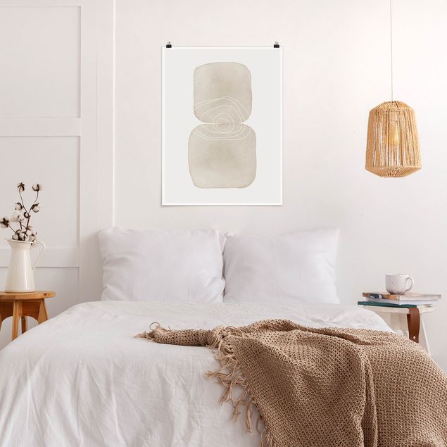 Wanddeko Schlafzimmer Verspielte Impressionen in Grau