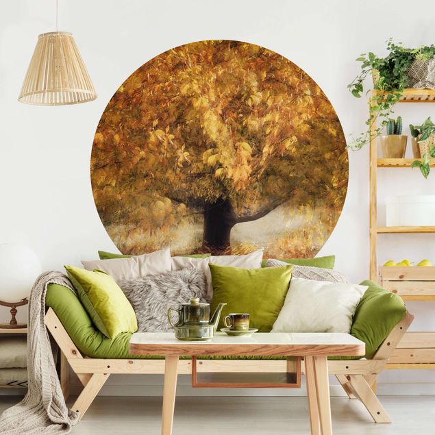 Wanddeko Flur Verträumter Baum im Herbst