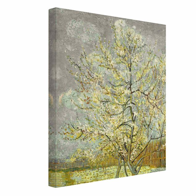 Post Impressionismus Bilder Vincent van Gogh - Blühende Pfirsichbäume im Garten