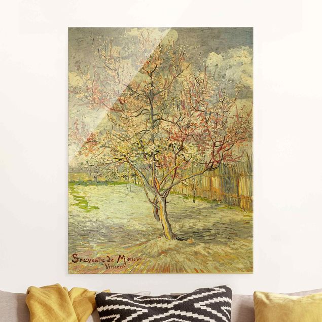 Impressionismus Bilder Vincent van Gogh - Blühende Pfirsichbäume
