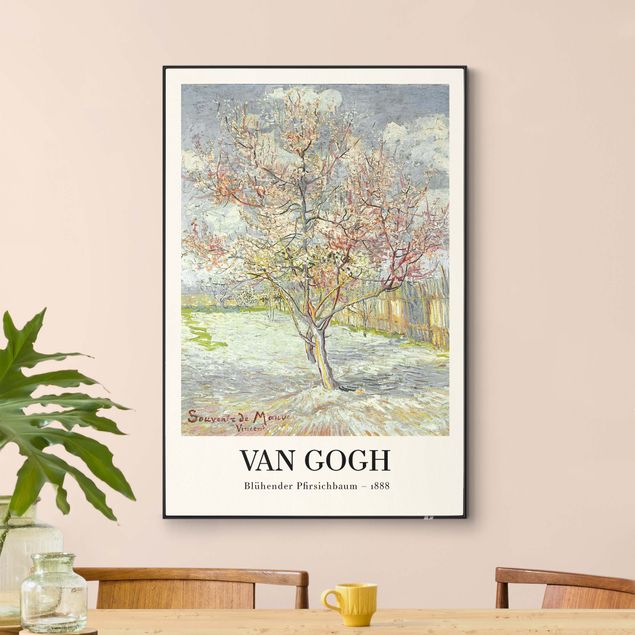 Post Impressionismus Bilder Vincent van Gogh - Blühender Pfirsichbaum - Museumsedition