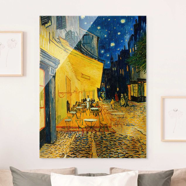 Wanddeko gelb Vincent van Gogh - Café-Terrasse in Arles