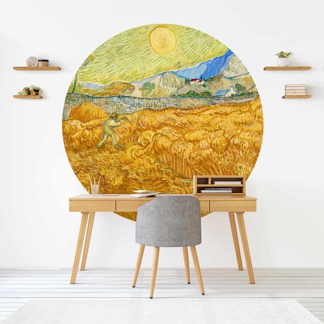 Bilder Impressionismus Vincent van Gogh - Kornfeld mit Schnitter